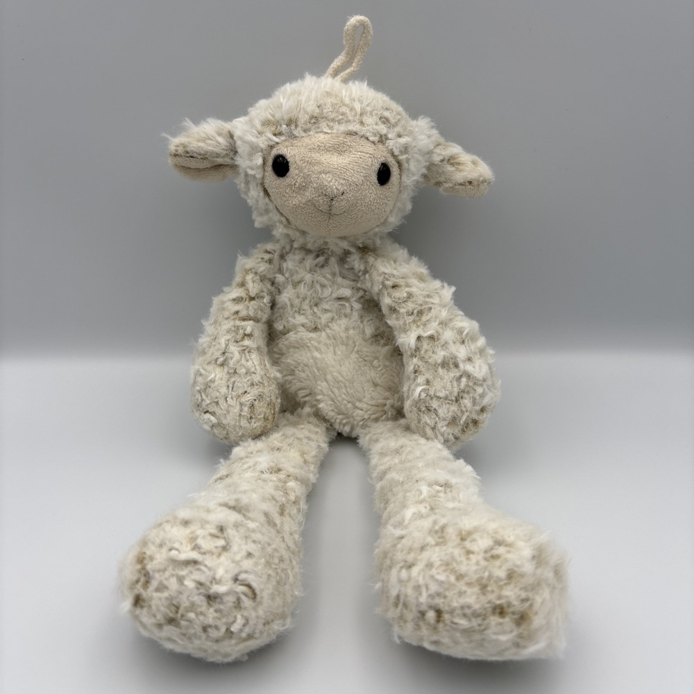 Rodadou Lamb Sheep Plush With Loop Hanger Pre-Owned 14" Long Legs